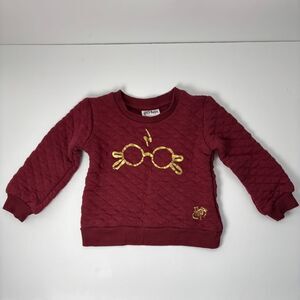 Harry‎ Potter Unisex 2T Toddler Long Sleeve Quilted Fleece Pullover Sweatshirt